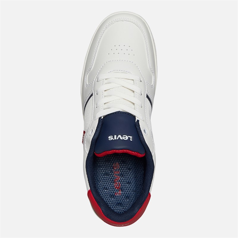 Levi's Junior Kickser Sneaker Off White/Navy 3130 Off White Navy 3130