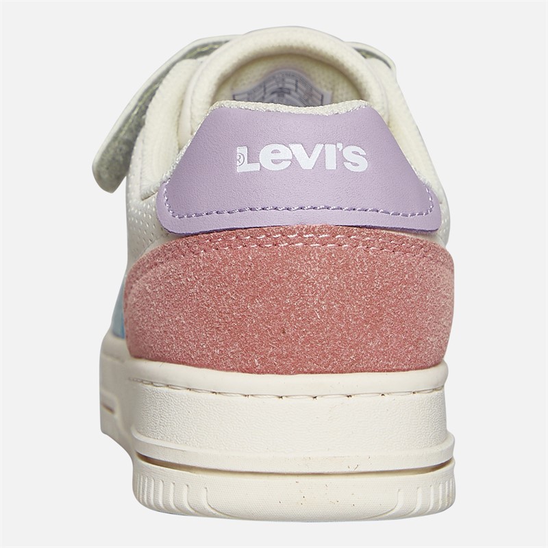 Levi's Mädchen Maverick Sneakers Off White/Blau 3558 Off White Blue 3558