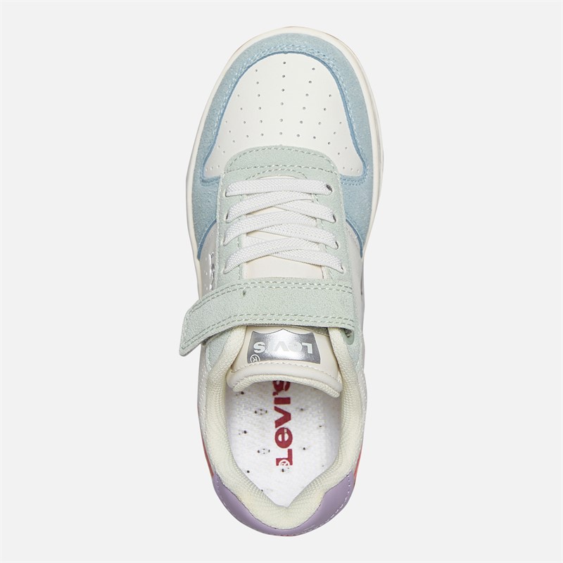 Levi's Mädchen Maverick Sneakers Off White/Blau 3558 Off White Blue 3558