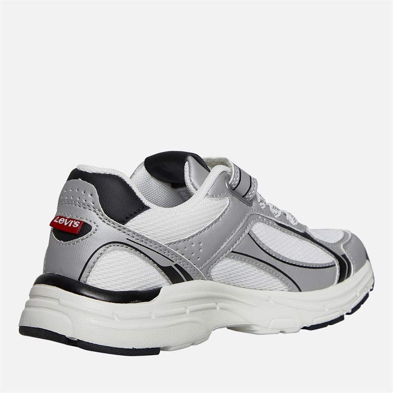 Levi's Kinder Curtis Sneaker Silber/Weiß/Schwarz 0908 Silver White Black 0908