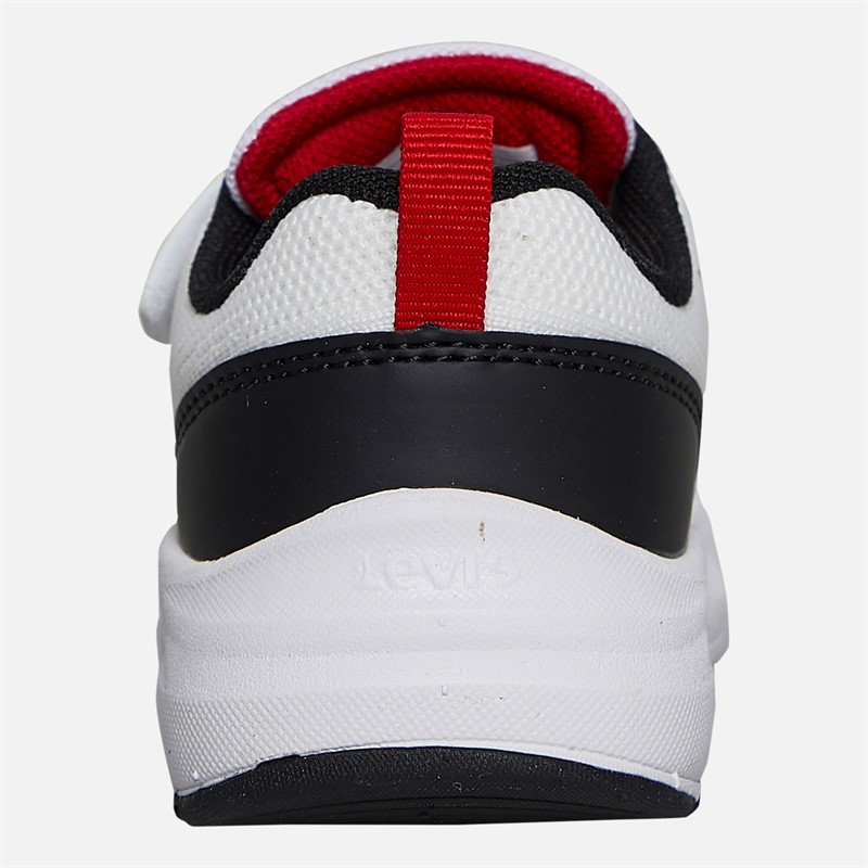 Levi's Kinder Hudson Sneakers Weiß/Schwarz/Rot 0239 White Black Red 0239