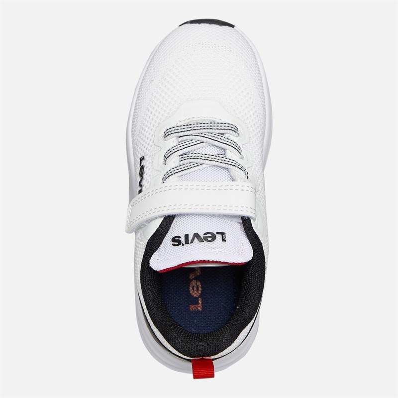 Levi's Kinder Hudson Sneakers Weiß/Schwarz/Rot 0239 White Black Red 0239