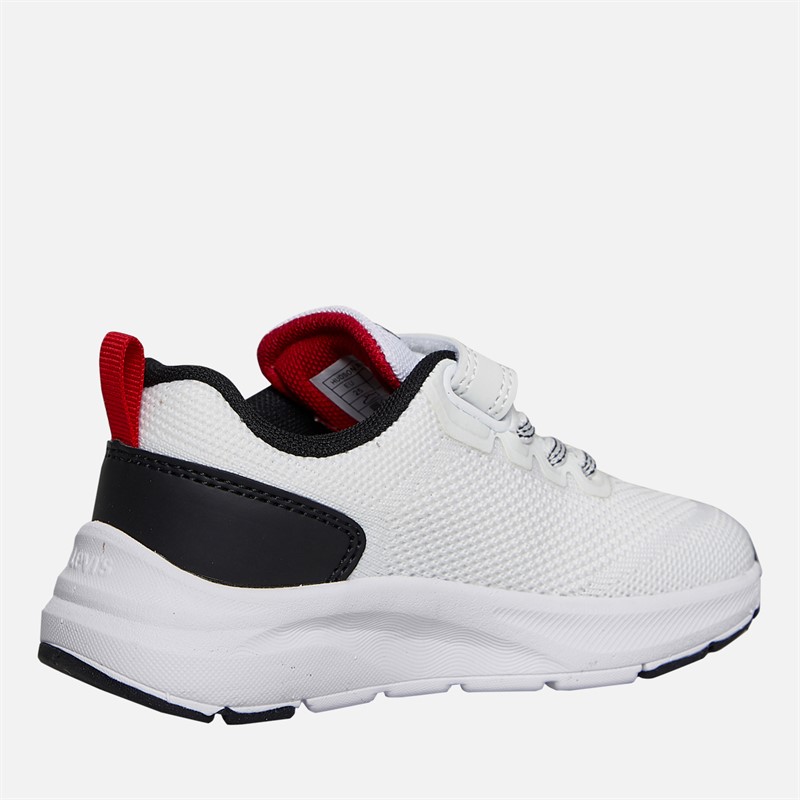 Levi's Kinder Hudson Sneakers Weiß/Schwarz/Rot 0239 White Black Red 0239