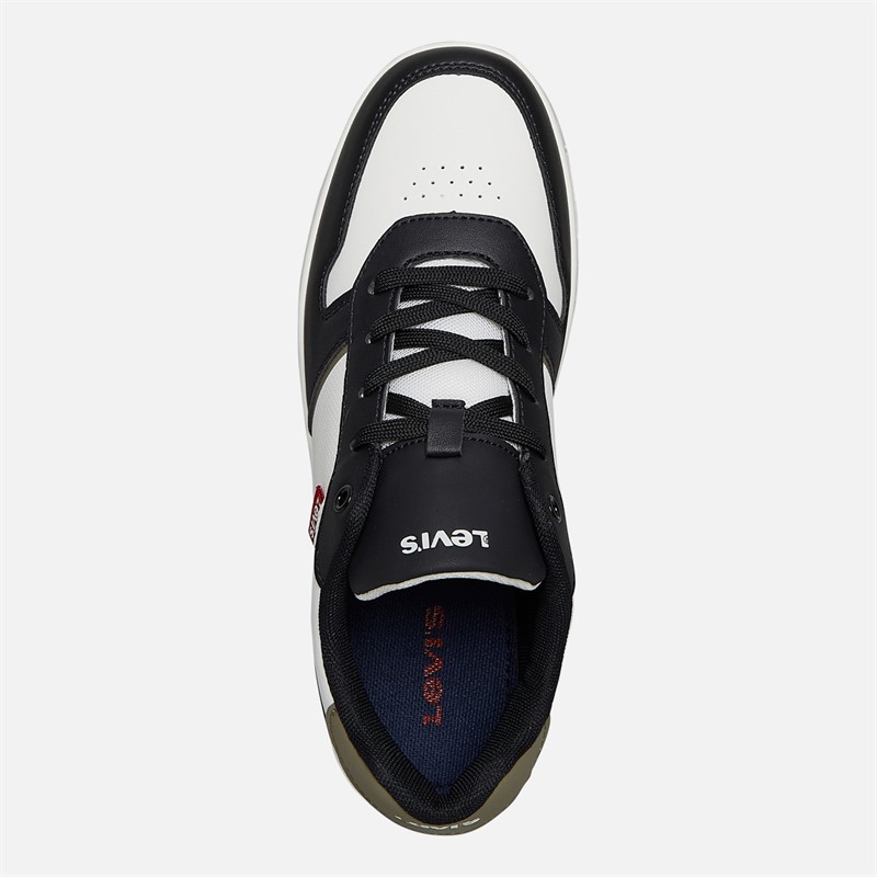 Levi's Junior Kick Sneakers Off White/Black 2933 Off White Black 2933