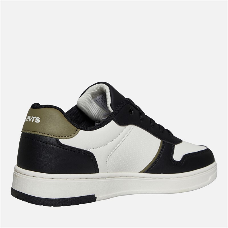 Levi's Junior Kick Sneakers Off White/Black 2933 Off White Black 2933