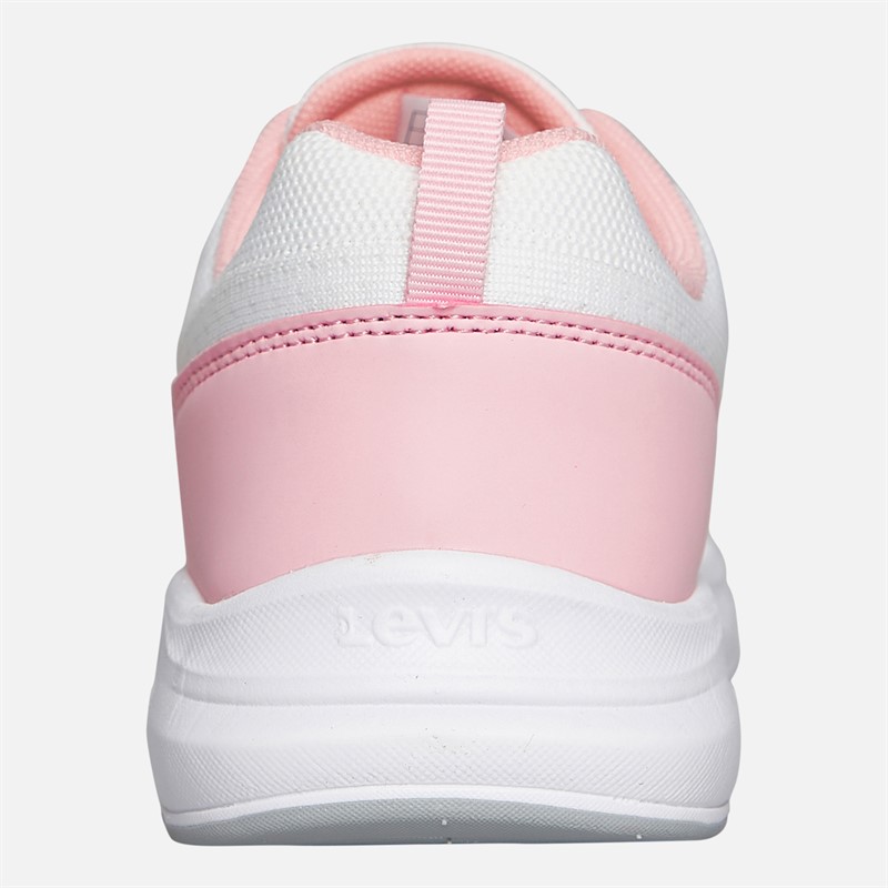Levi's Junior Mädchen Hudson Sneaker Weiß/Rosé 2900 White Rose 2900