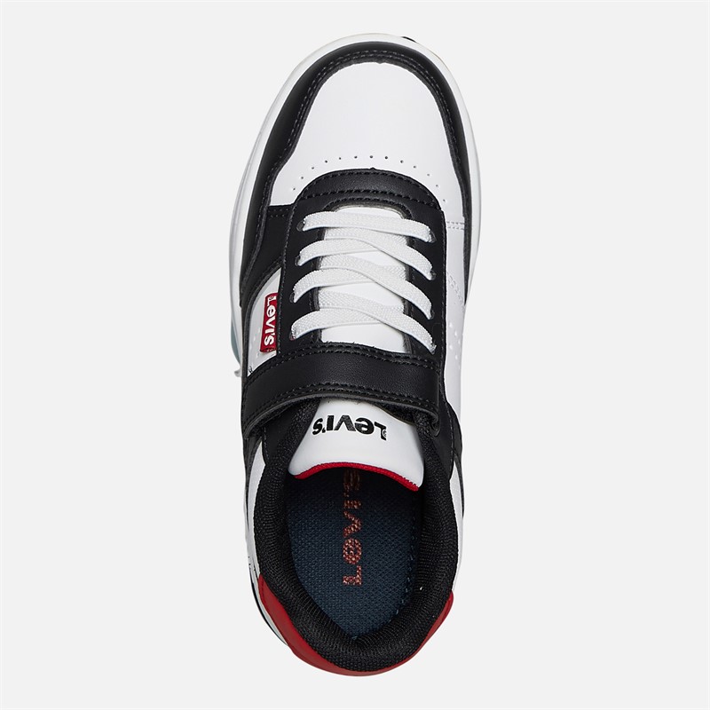 Levi's John sneakersy dla dzieci czarny/biały/czerwony 0230 kolor Black White Red 0230