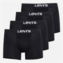 Levi's Mens Four Pack Boxers Black