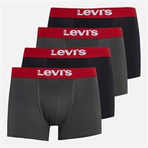 Levi's Mens Four Pack Boxers Black/Red/Grey