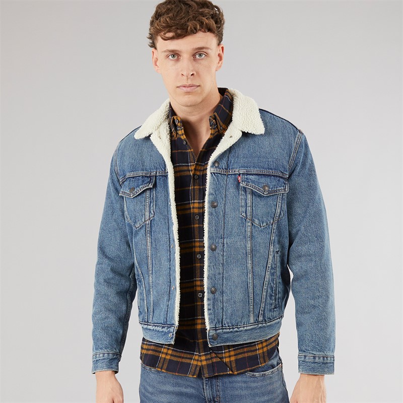 Levi's Mens Sherpa Trucker Jacket Fable