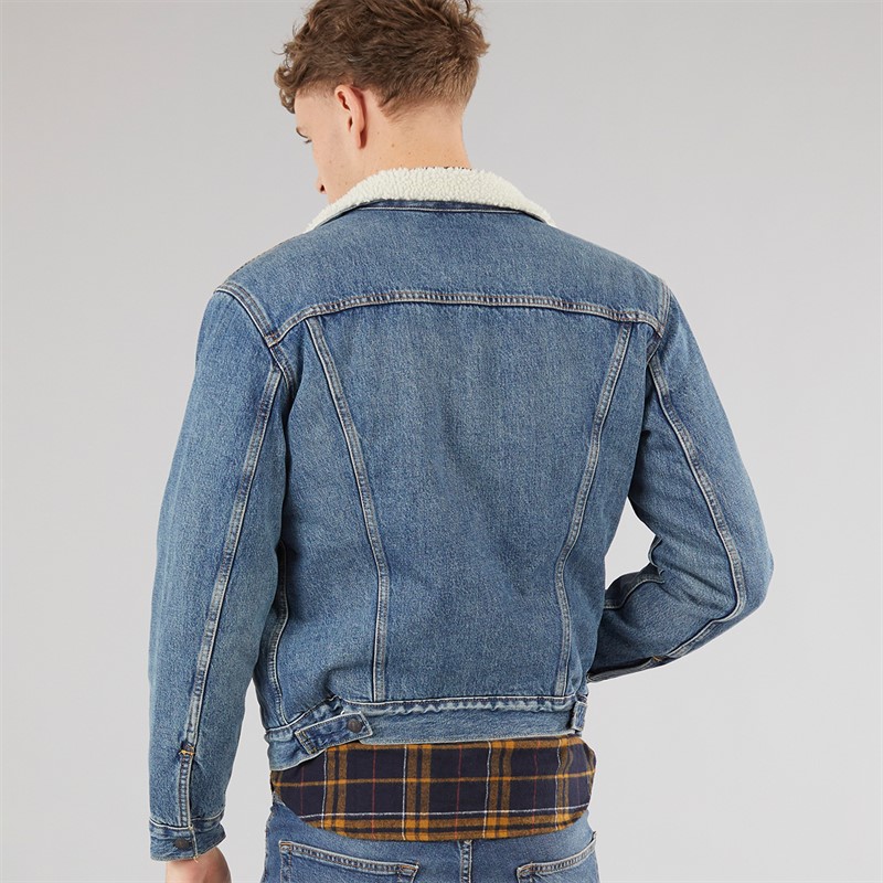 Levi's Mens Sherpa Trucker Jacket Fable