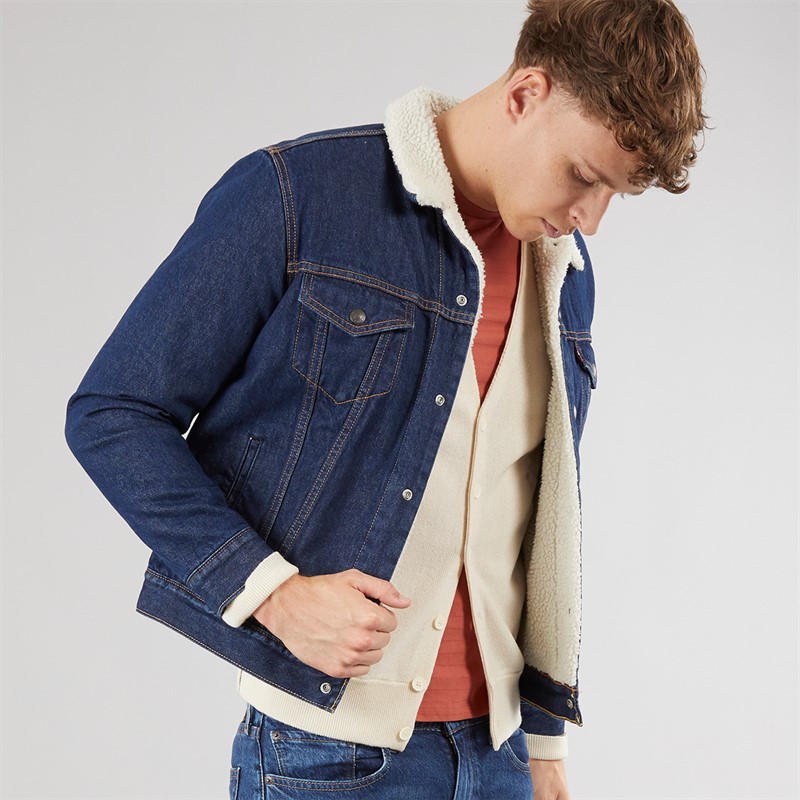 Levi's Mens Sherpa Trucker Jacket Rockridge