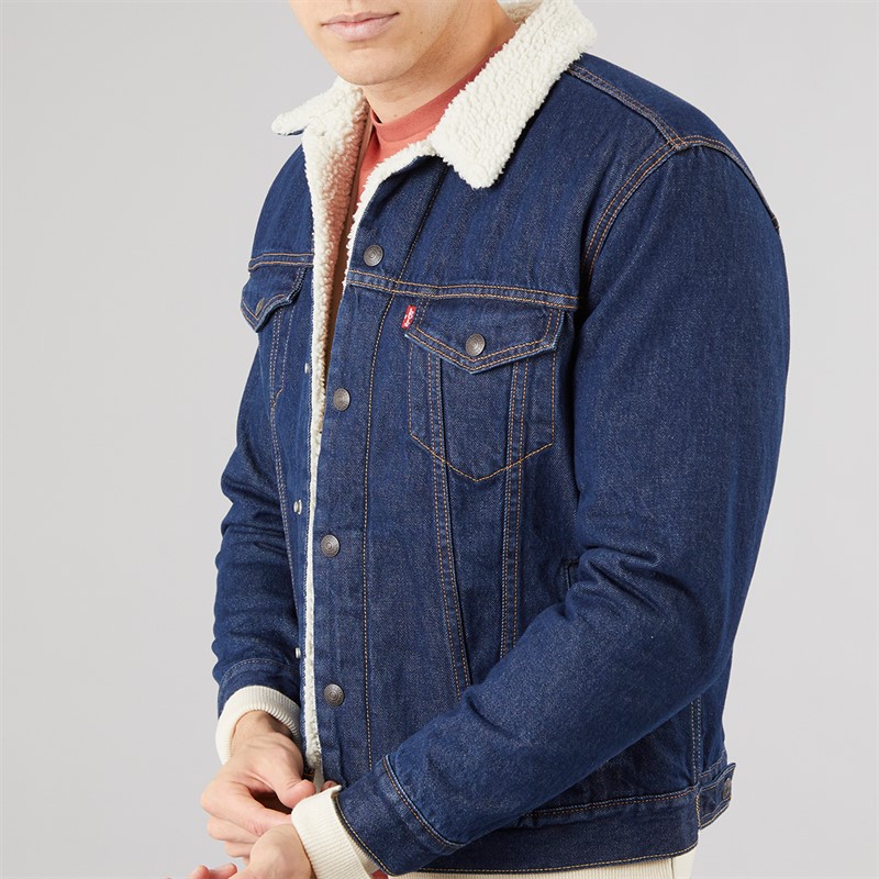 Levi's Mens Sherpa Trucker Jacket Rockridge