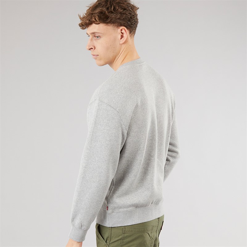 Levi's Mens Relaxed Graphic Sweatshirt Heather Grey