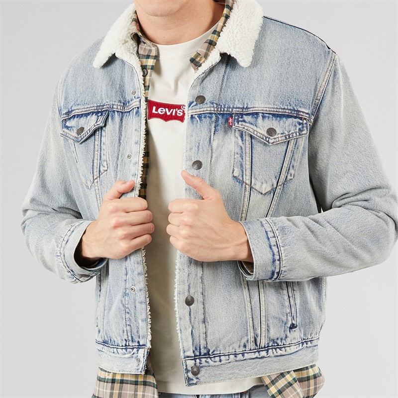 Levi's Mens Sherpa Trucker Jacket Stonebridge