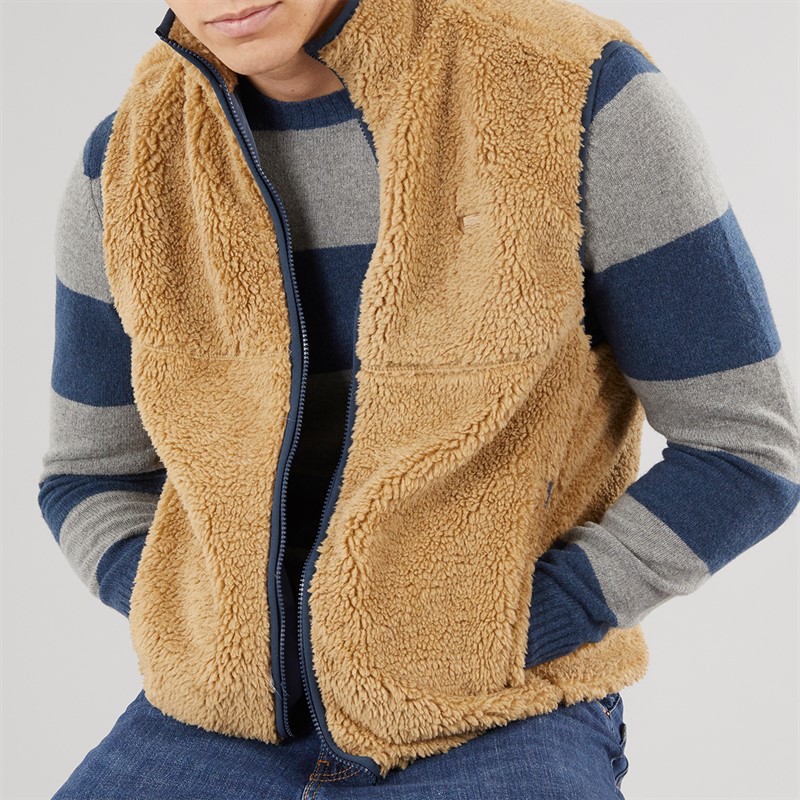 Levi's Mens Summit Sherpa Bodywarmer Harvest Gold