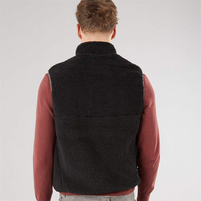 Levi's Mens Summit Sherpa Bodywarmer Jet Black