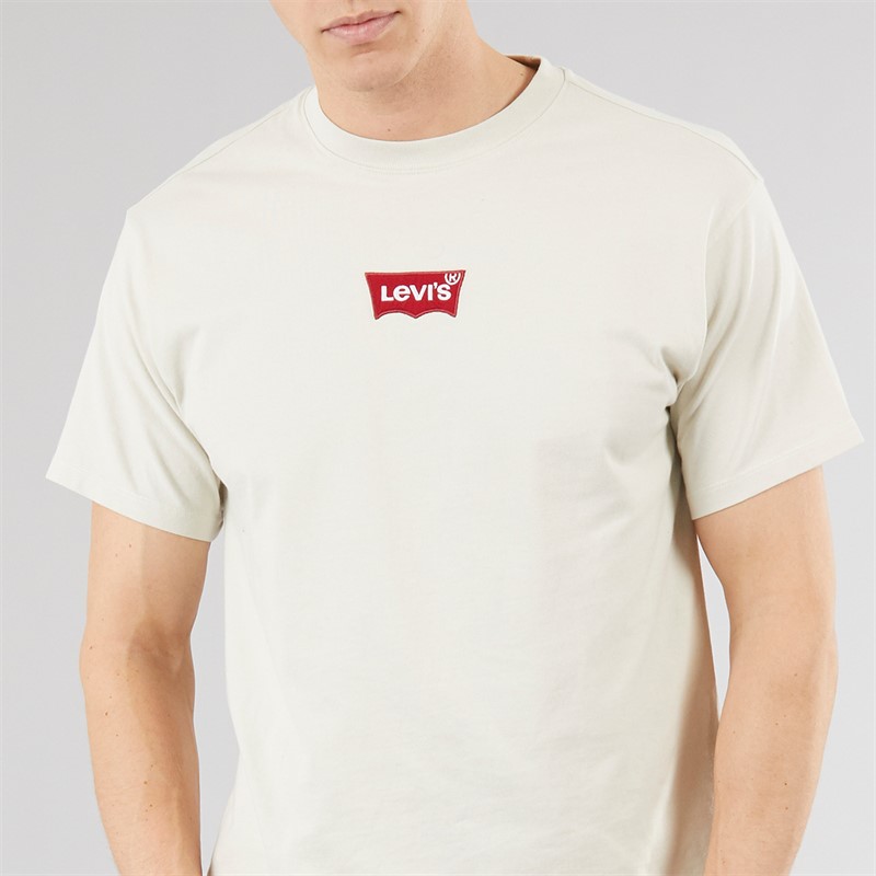Levi's Mens Loose Vintage Fit T-Shirt White Onyx