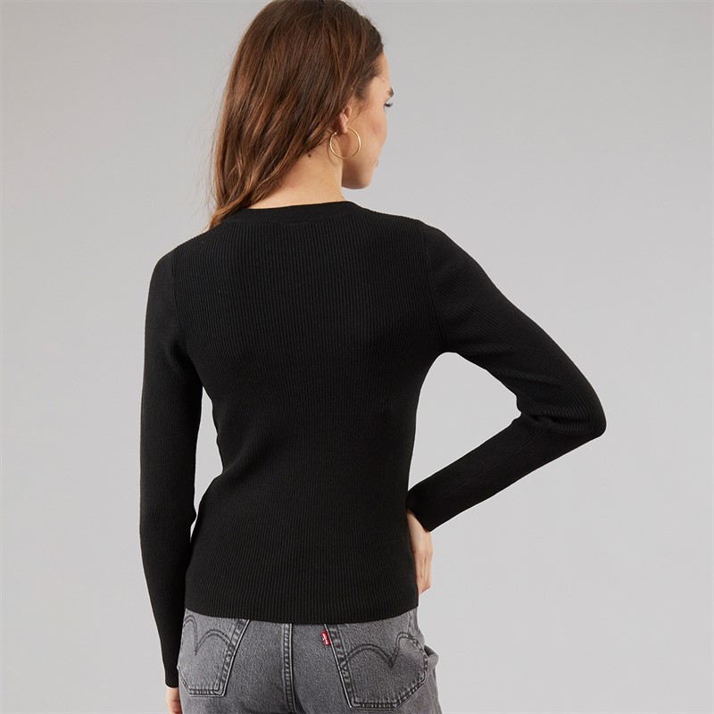 Levi's Womens Ribbed Sweatshirt Caviar