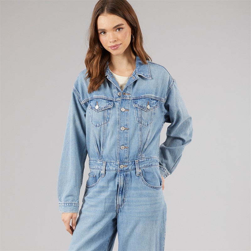 Levi's Womens H1'25 Baggy Jumpsuit Candle Light