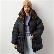 Levi's Womens Western Bubble Puffer Coat Caviar