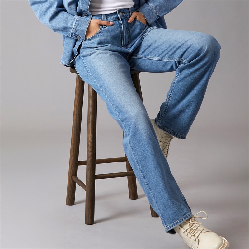 Levi's Womens Low Pro Straight Leg Jeans Rough Diamond