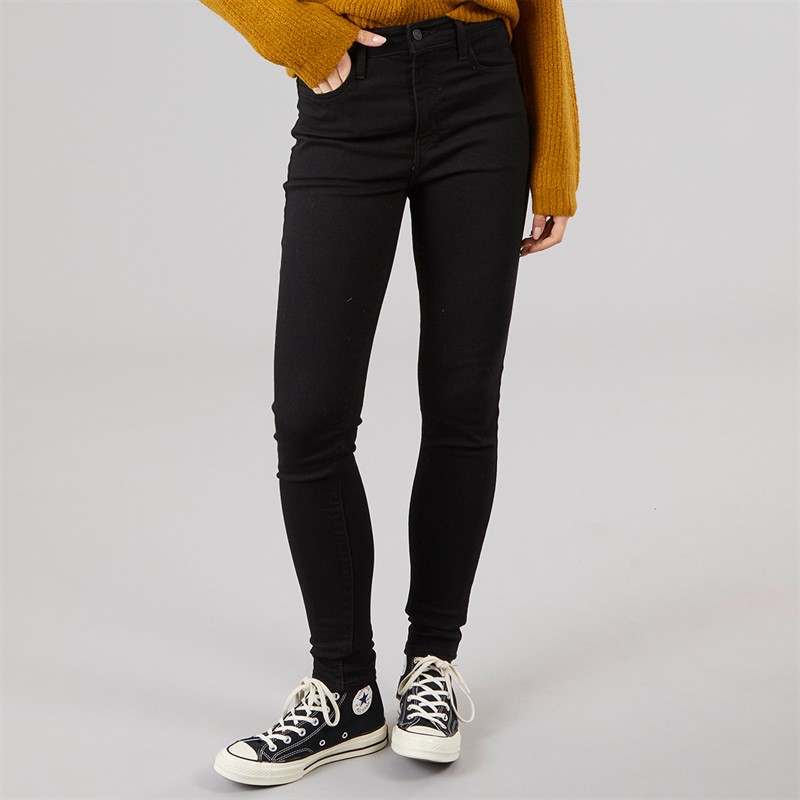 Levi's Womens 720 High Rise Super Skinny Jeans Black Celestial - Size 29/30