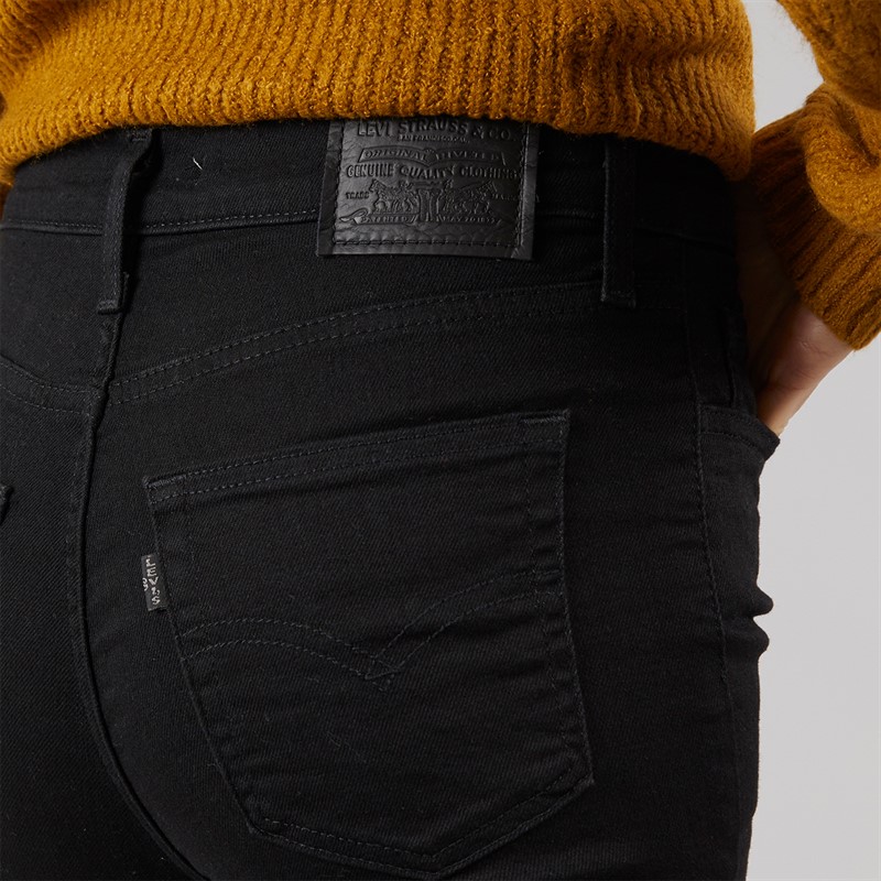 Levi's Womens 720 High Rise Super Skinny Jeans Black Celestial