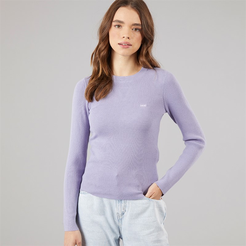 Levi's Womens Ribbed Sweatshirt Heirloom Lilac