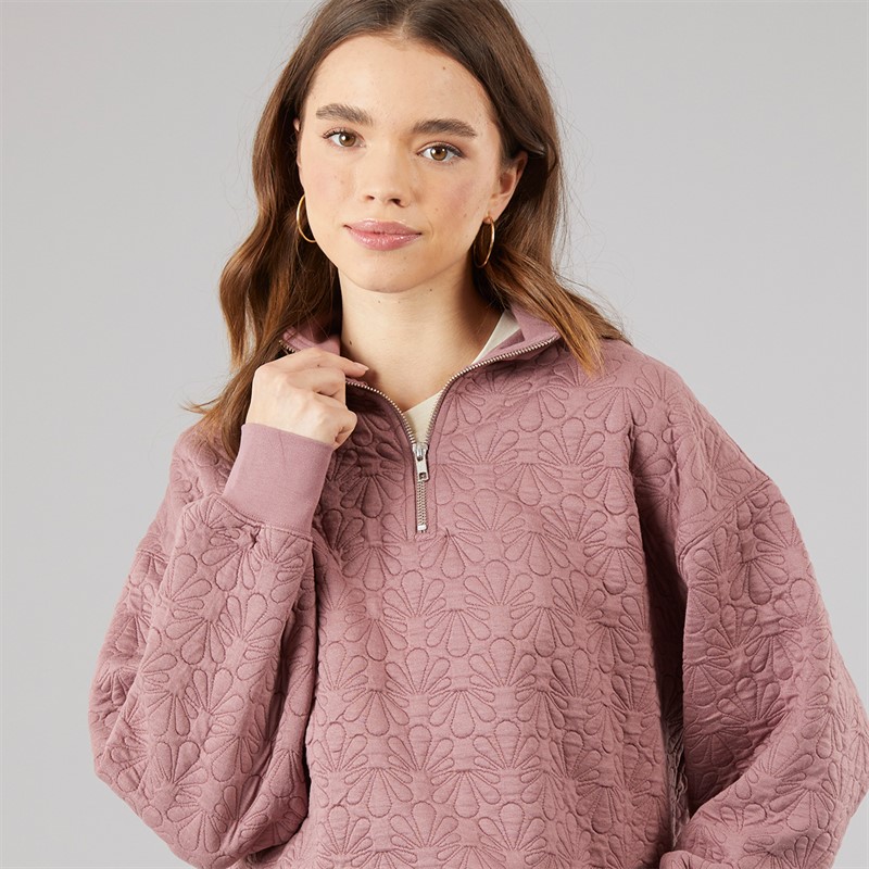 Levi's Womens Navarro Quilted Fleece Rose Taupe