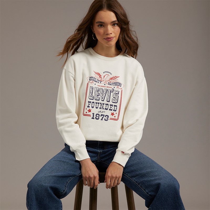 Levi's Womens Graphic Sweatshirt Sugar Swizzle