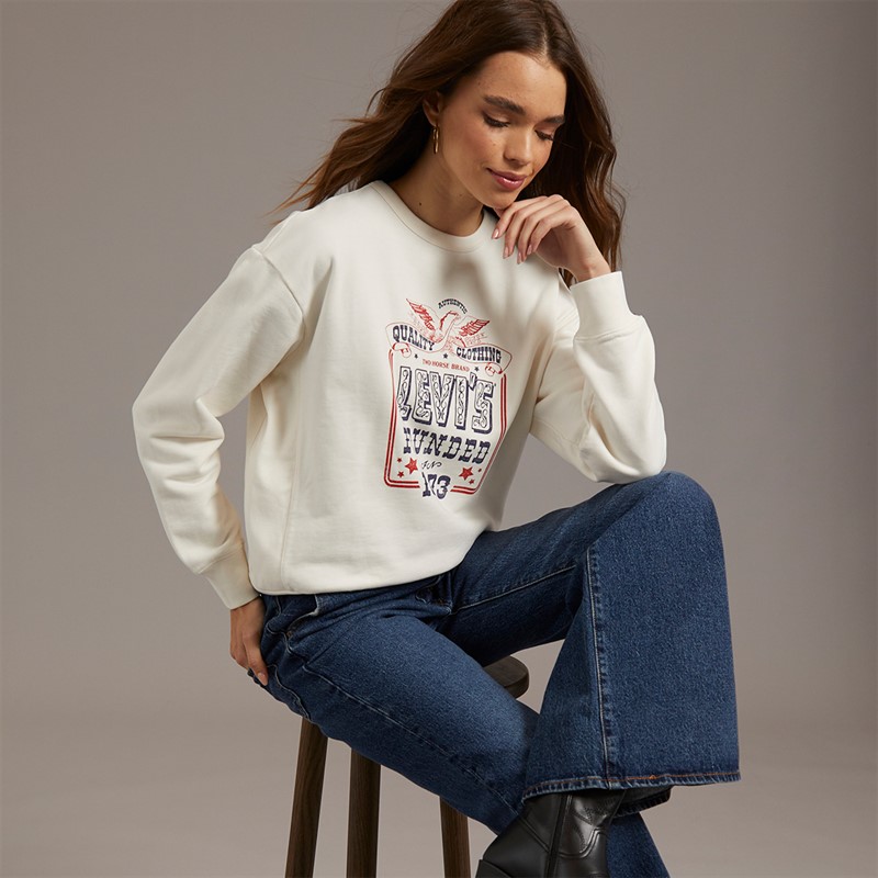 Levi's Womens Graphic Sweatshirt Sugar Swizzle