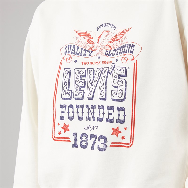 Levi's Womens Graphic Sweatshirt Sugar Swizzle