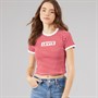 Levi's Womens Graphic Mini Ringer T-Shirt Scarlet Stripe