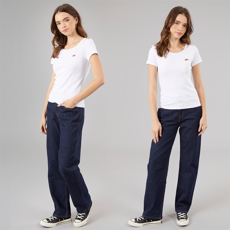 Levi's Womens Two Pack T-Shirts White/White