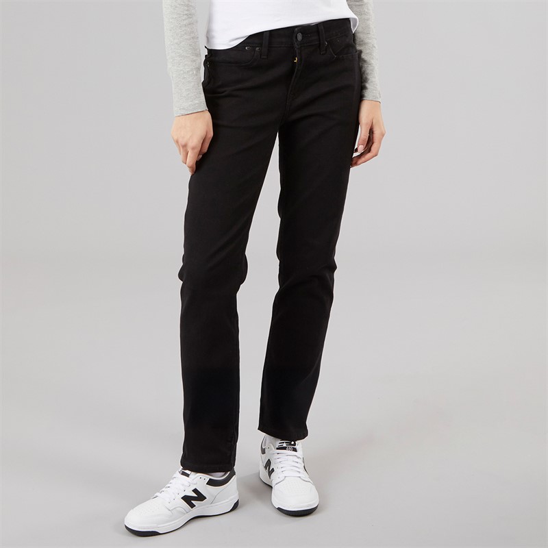 Levi's Womens 712 Slim Jeans Night Is Black
