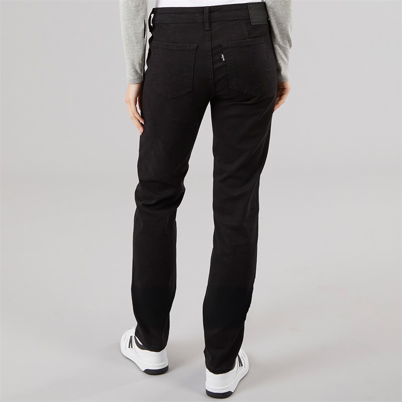 Levi's Womens 712 Slim Jeans Night Is Black