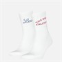Levi's Mens Short Cut Saloon Logo Two Pack Socks White Combo
