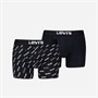 Levi's Mens Logo Two Pack Boxer Briefs Black/White