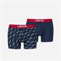 Levi's Mens Logo Two Pack Boxer Briefs White/Blue/Red