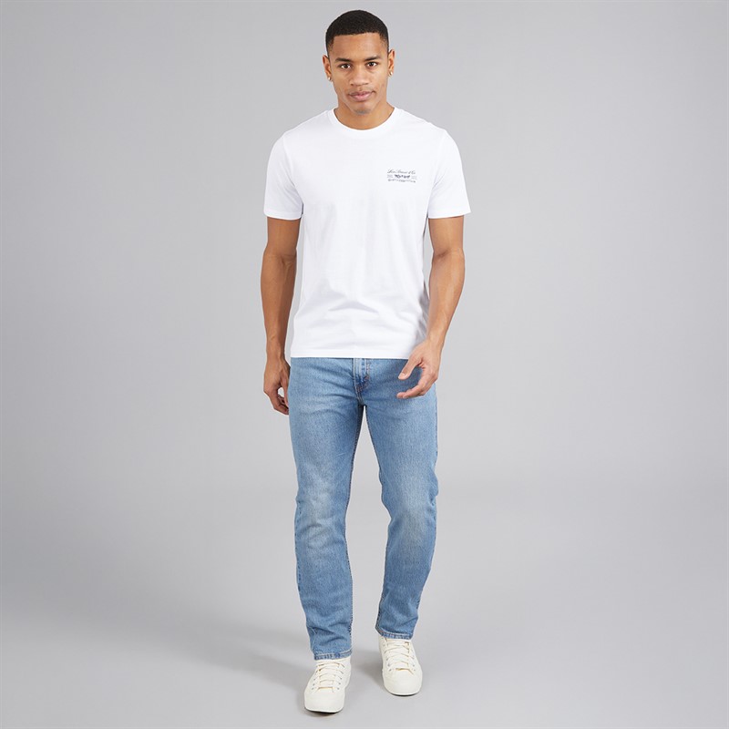 Levi's Mens Graphic Crew Neck T-Shirt White Plus