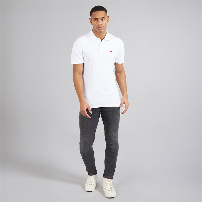 Levi's Mens Slim Housemark Polo Shirt Bright White