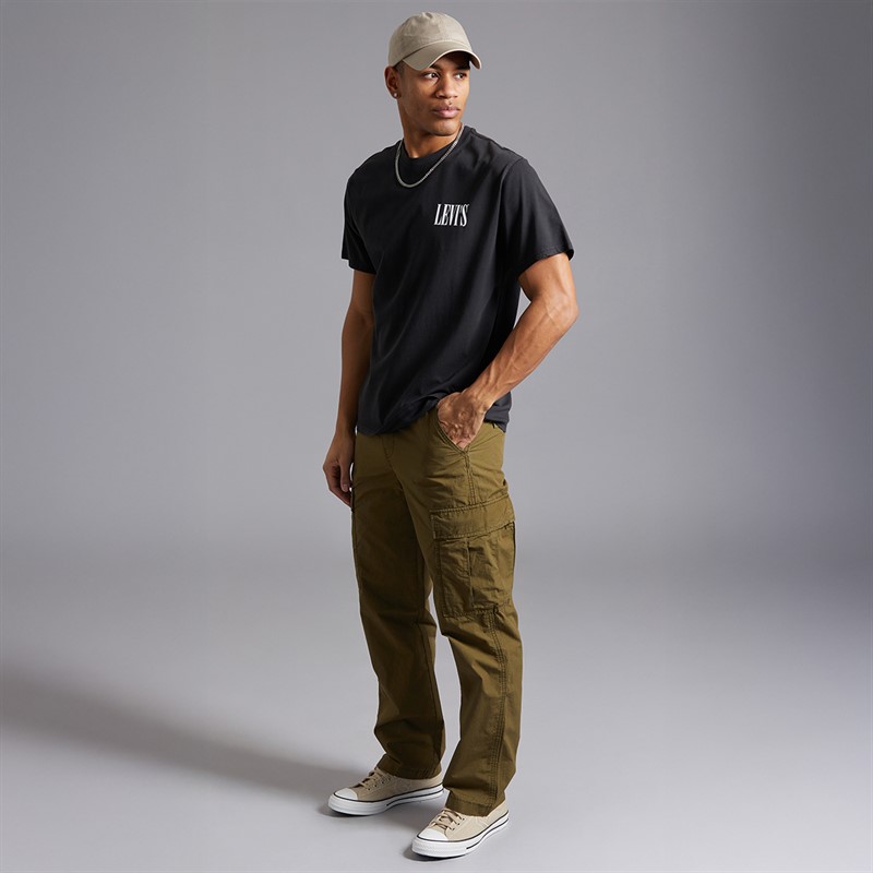 Levi's Mens Relaxed Fit Logo T-Shirt Mineral Black