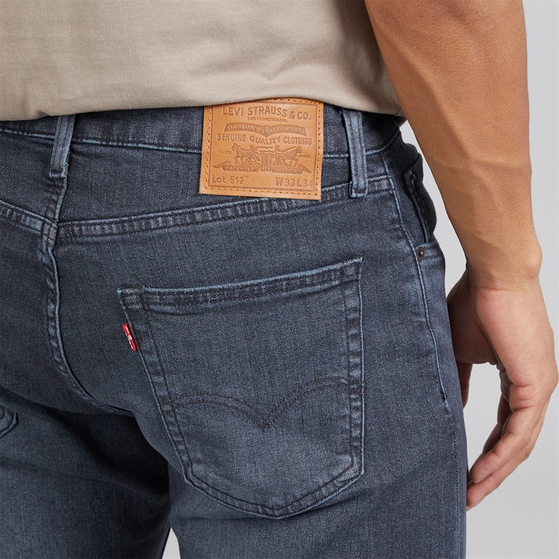 Levi's Mens 512 Slim Taper Jeans Richmond Blue Black