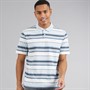 Levi's Mens Authentic Polo Shirt Acacius Stripe Egret