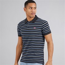 Levi's Mens Housemark Polo Shirt Auster Stripe True Blue