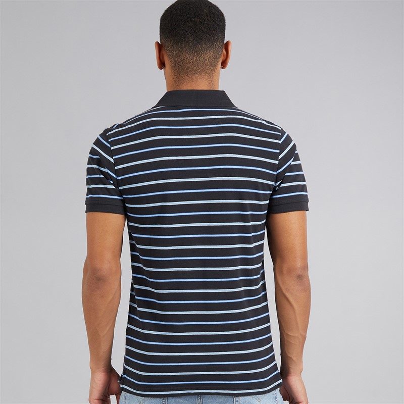 Levi's Mens Housemark Polo Shirt Auster Stripe True Blue