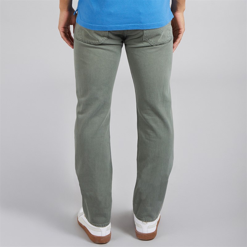Levi's Mens 501 Levis Original Jeans Green In Canton