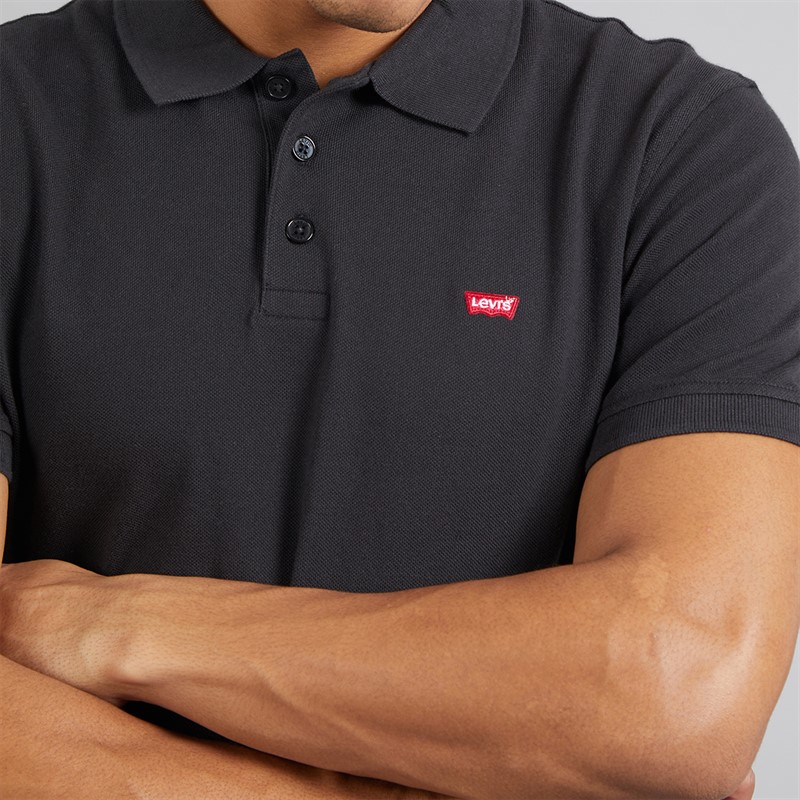 Levi's Mens Housemark Polo Shirt Mineral Black