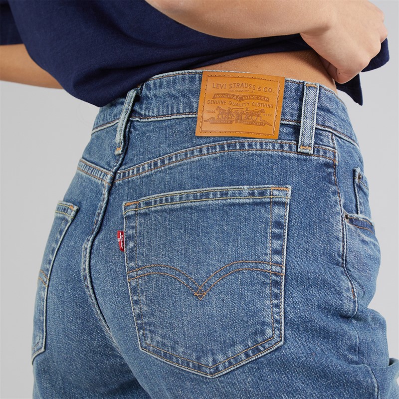 Levi's Womens 725 Authentic Kick Boot Jeans Ankle Time